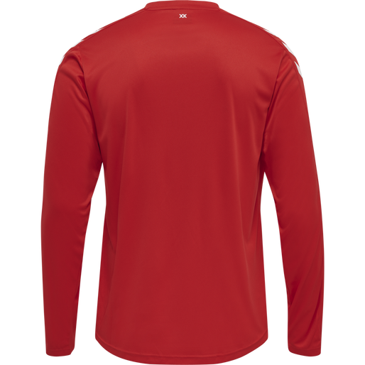 hmlCORE XK POLY JERSEY L/S, TRUE RED, packshot