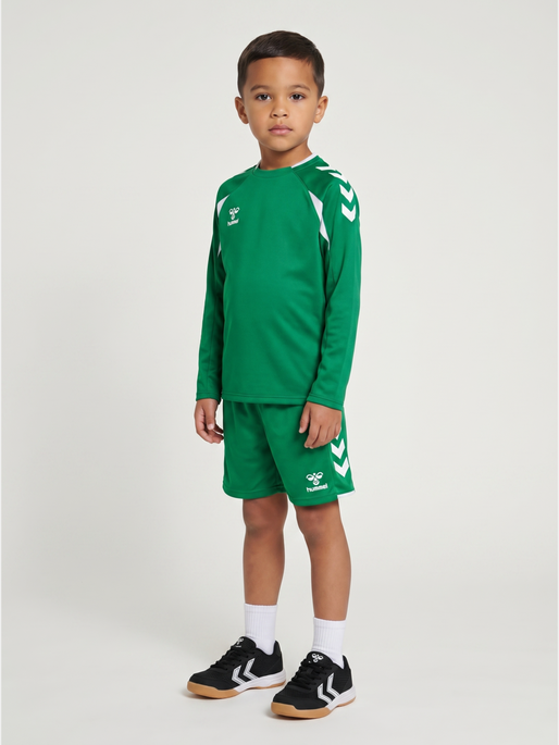 hmlCORE 2.0 CREW NECK KIDS, JELLY BEAN/WHITE, model