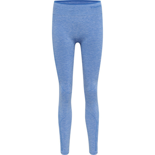 hmlMT UNA SEAMLESS MID WAIST TIGHTS, MARINA MELANGE hmlMT UNA SEAMLESS MID WAIST TIGHTS, MARINA MELANGE, packshot