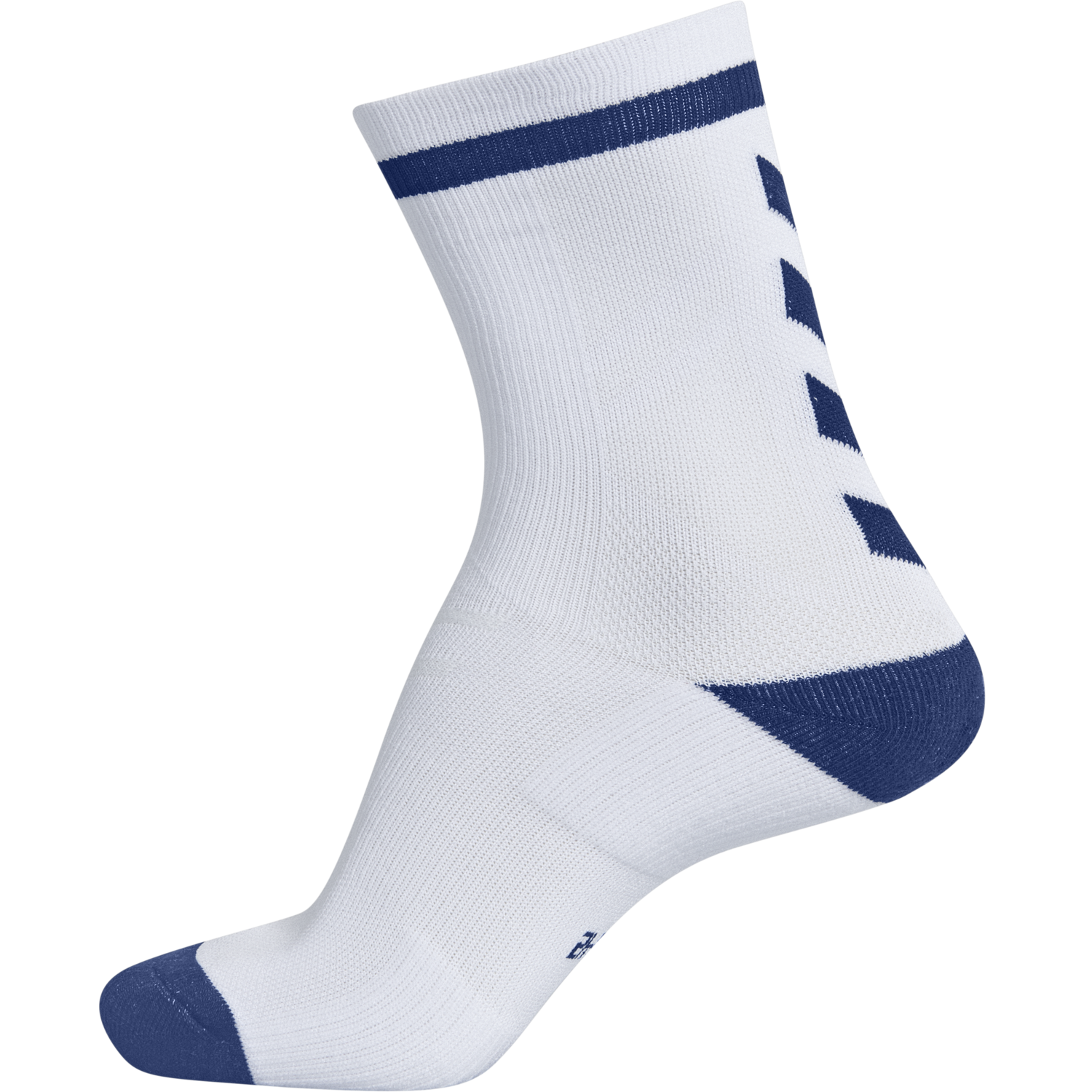 ELITE INDOOR SOCK LOW, WHITE/TRUE BLUE, packshot