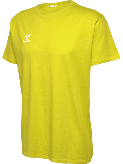 hmlGO 2.0 T-SHIRT S/S, BLAZING YELLOW, packshot