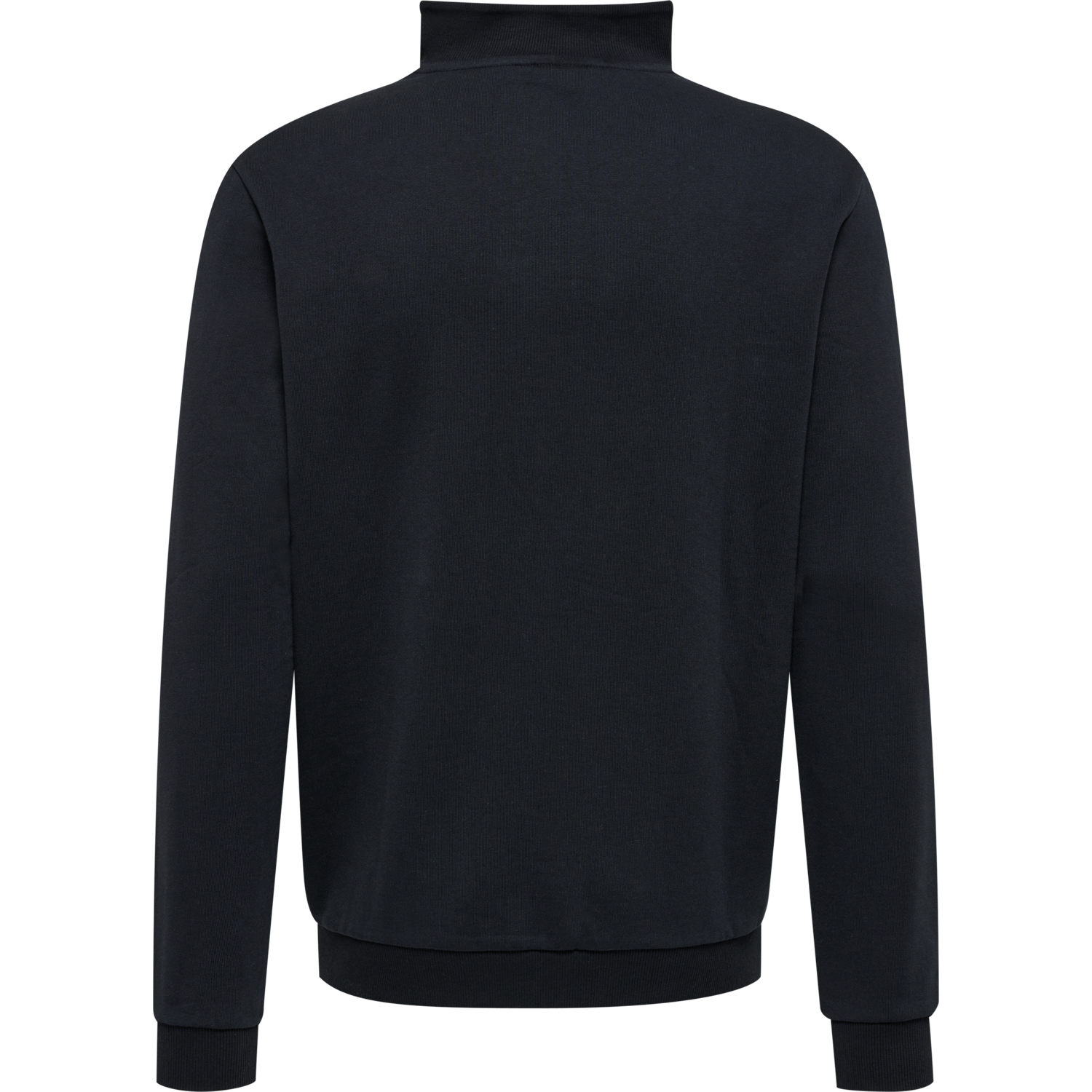 hmlLGC WESLEY HALF ZIP SWEATSHIRT, BLACK, packshot