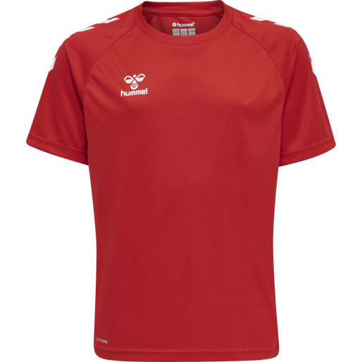 hmlCORE XK CORE POLY TEE S/S KIDS, TRUE RED hmlCORE XK CORE POLY TEE S/S KIDS, TRUE RED, packshot