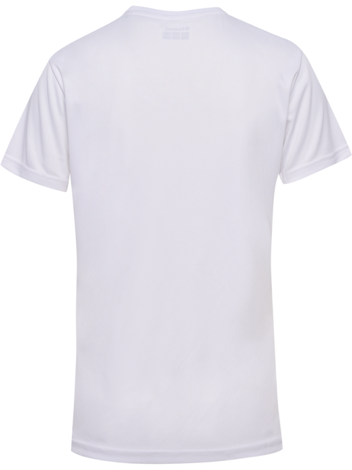 hmlAUTHENTIC PL JERSEY S/S WOMAN, WHITE/TRUE RED, packshot