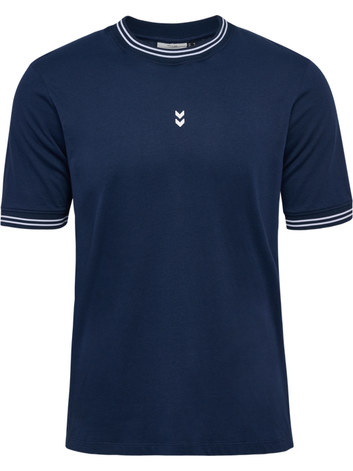 hmlPULSE RETRO T-SHIRT S/S, DRESS BLUES, packshot