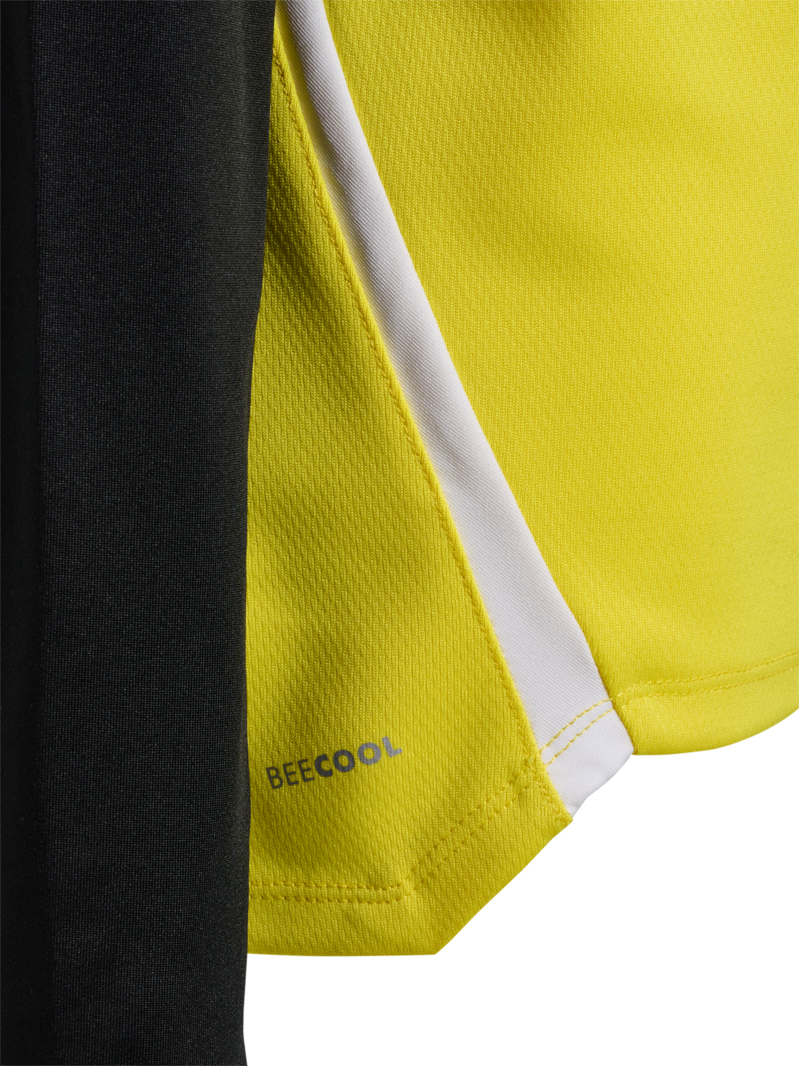 hmlLEAD 2.0 HALF ZIP KIDS, BLAZING YELLOW/BLACK, packshot