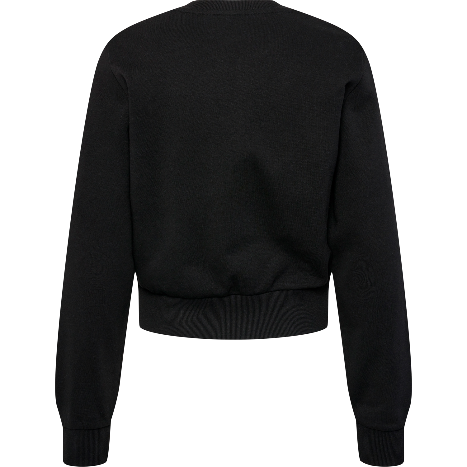 hmlLGC SHAI SHORT SWEATSHIRT, BLACK, packshot