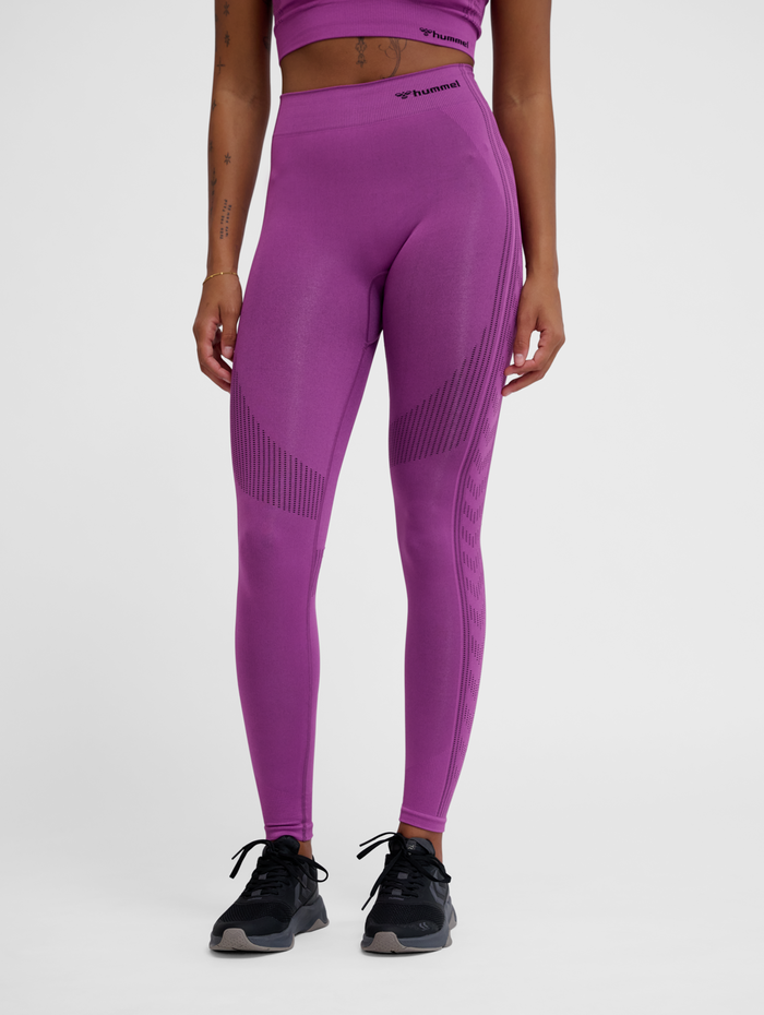 hmlMT SHAPING SEAMLESS MW TIGHTS, CATTLEYA ORCHID, model