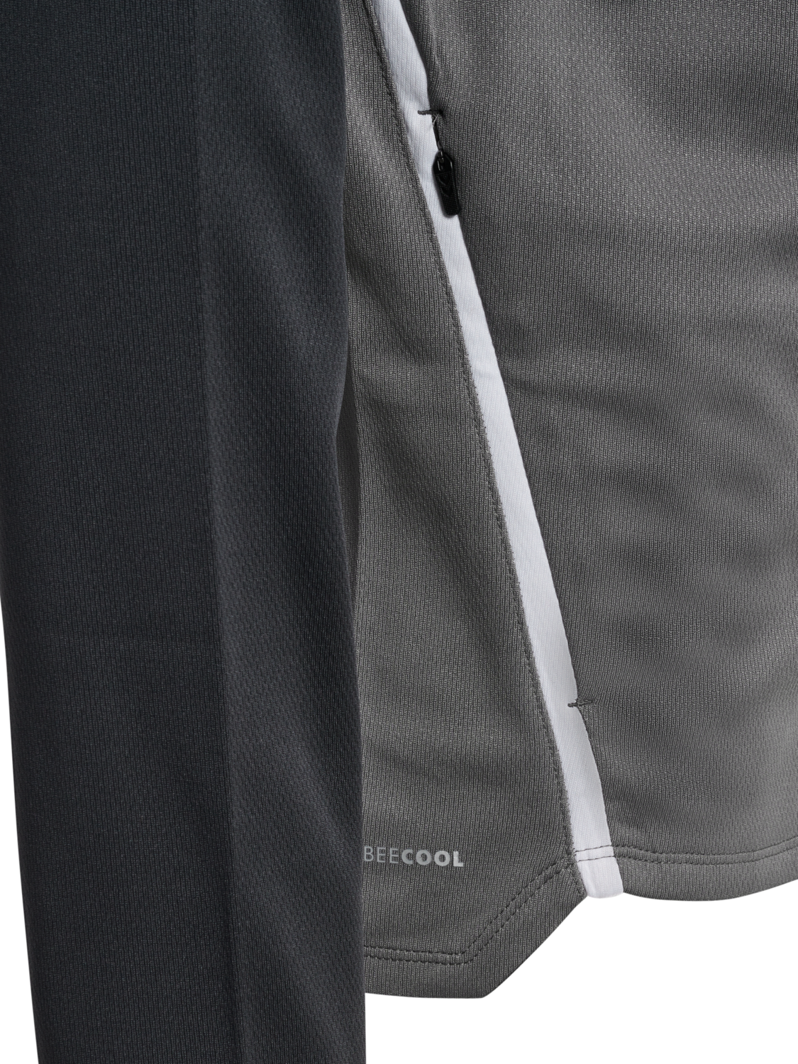 hmlLEAD 2.0 ZIP HOODIE, STEEL GRAY/ASPHALT, packshot