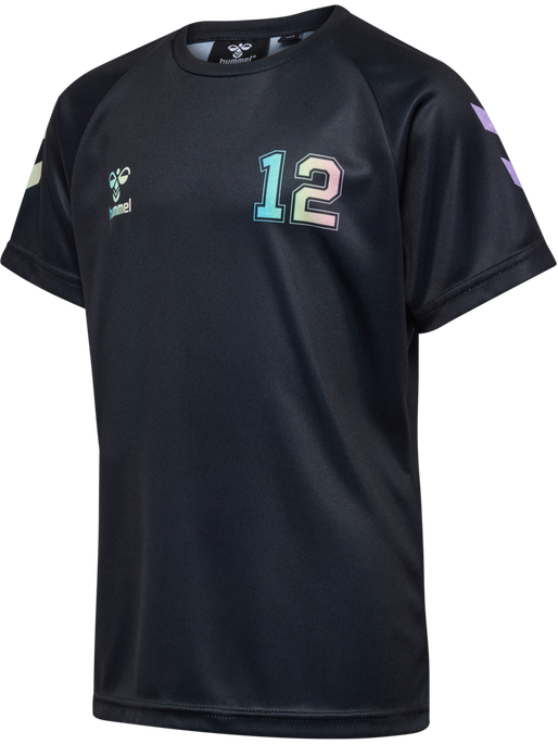 hmlSHIMMER T-SHIRT S/S, BLACK hmlSHIMMER T-SHIRT S/S, BLACK, packshot