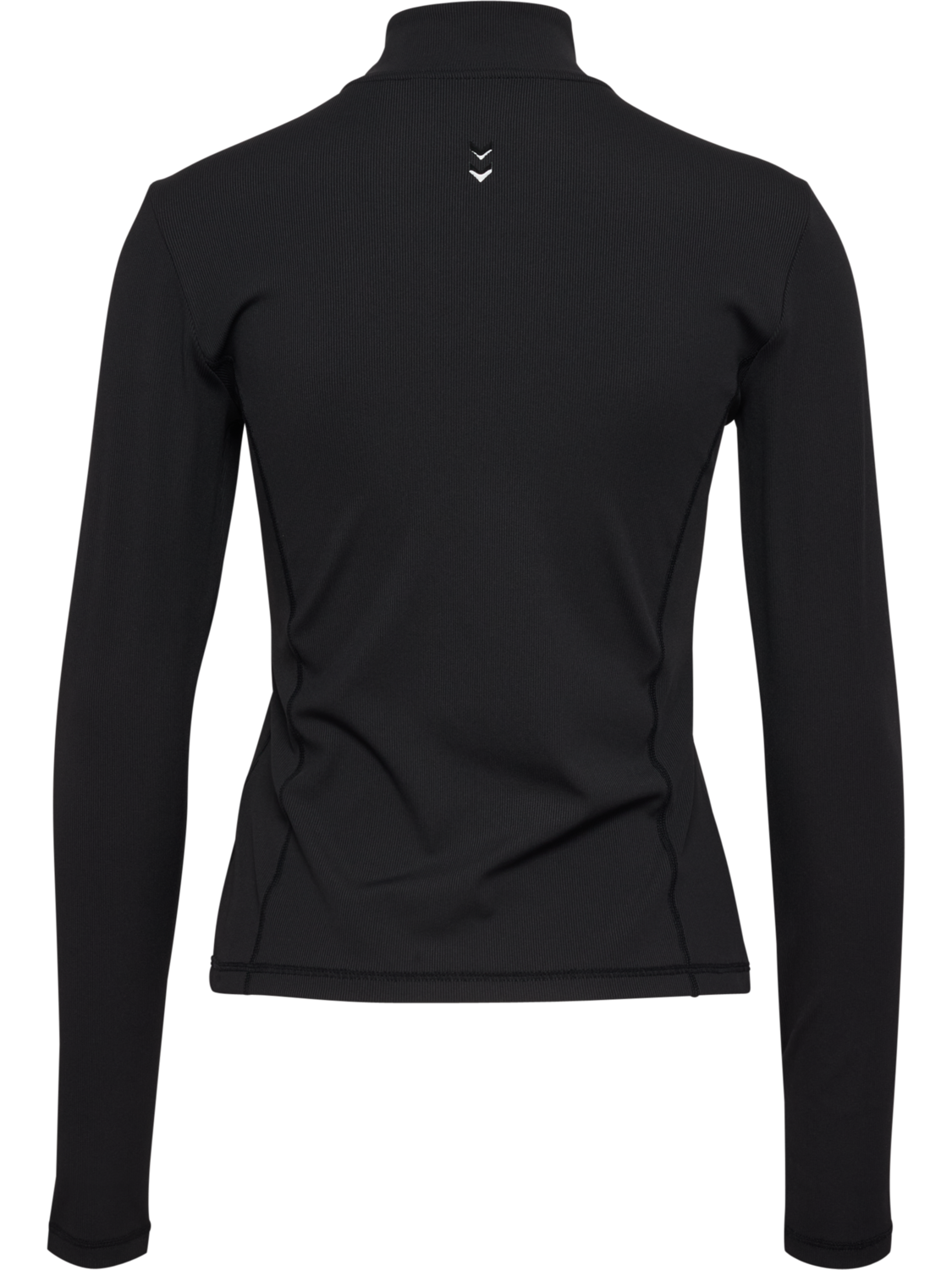 hmlPRIMA W RIB ZIP BLOUSE, BLACK, packshot