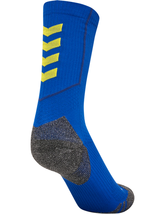 hmlPRO TRAINING SOCKS LOW, TRUE BLUE/BLAZING YELLOW, packshot