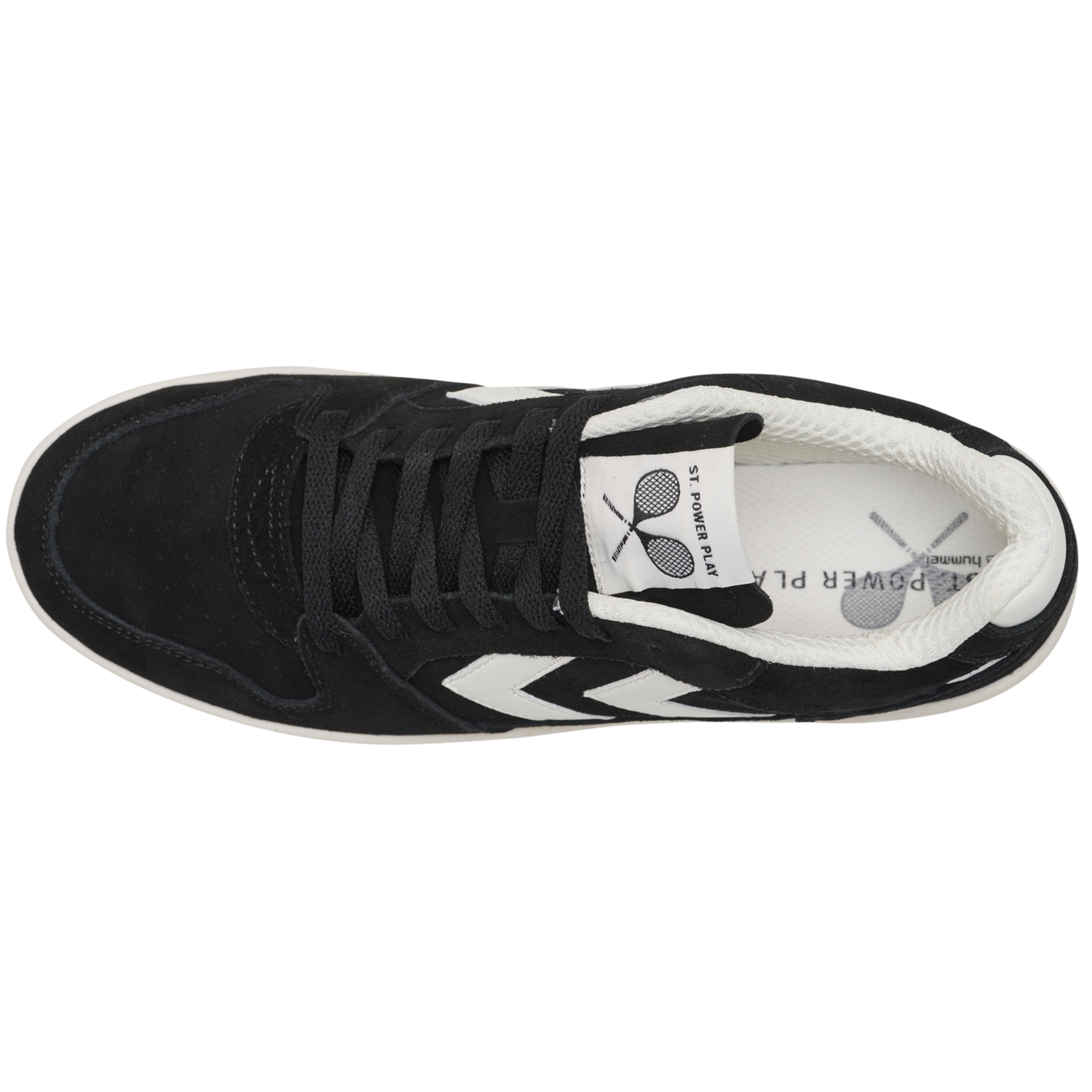 ST. POWER PLAY SUEDE, BLACK/WHITE, packshot