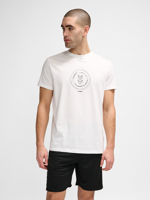 hmlACTIVE CIRCLE CO TEE S/S, WHITE, model