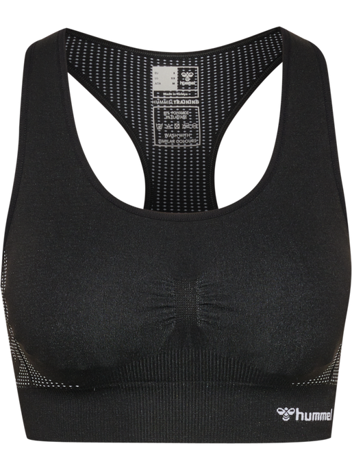 hmlMT SHAPING SEAMLESS PADDED BRA, BLACK hmlMT SHAPING SEAMLESS PADDED BRA, BLACK, packshot