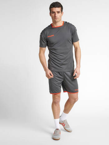 hmlAUTHENTIC POLY JERSEY S/S, ASPHALT, model