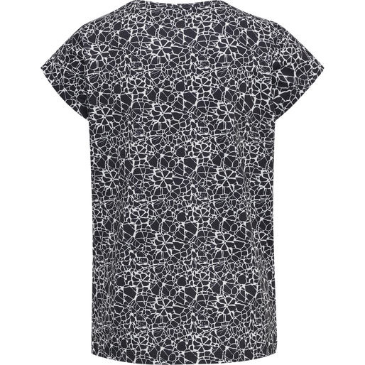 hmlNANNA T-SHIRT S/S, BLACK/WHITE hmlNANNA T-SHIRT S/S, BLACK/WHITE, packshot