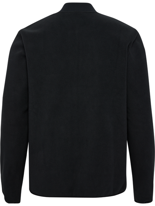 hmlFLEECE ZIP JACKET BEE, BLACK, packshot