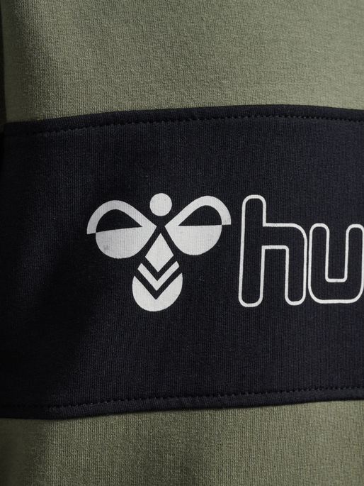 hmlATLAS HOODIE, DUSTY OLIVE, packshot