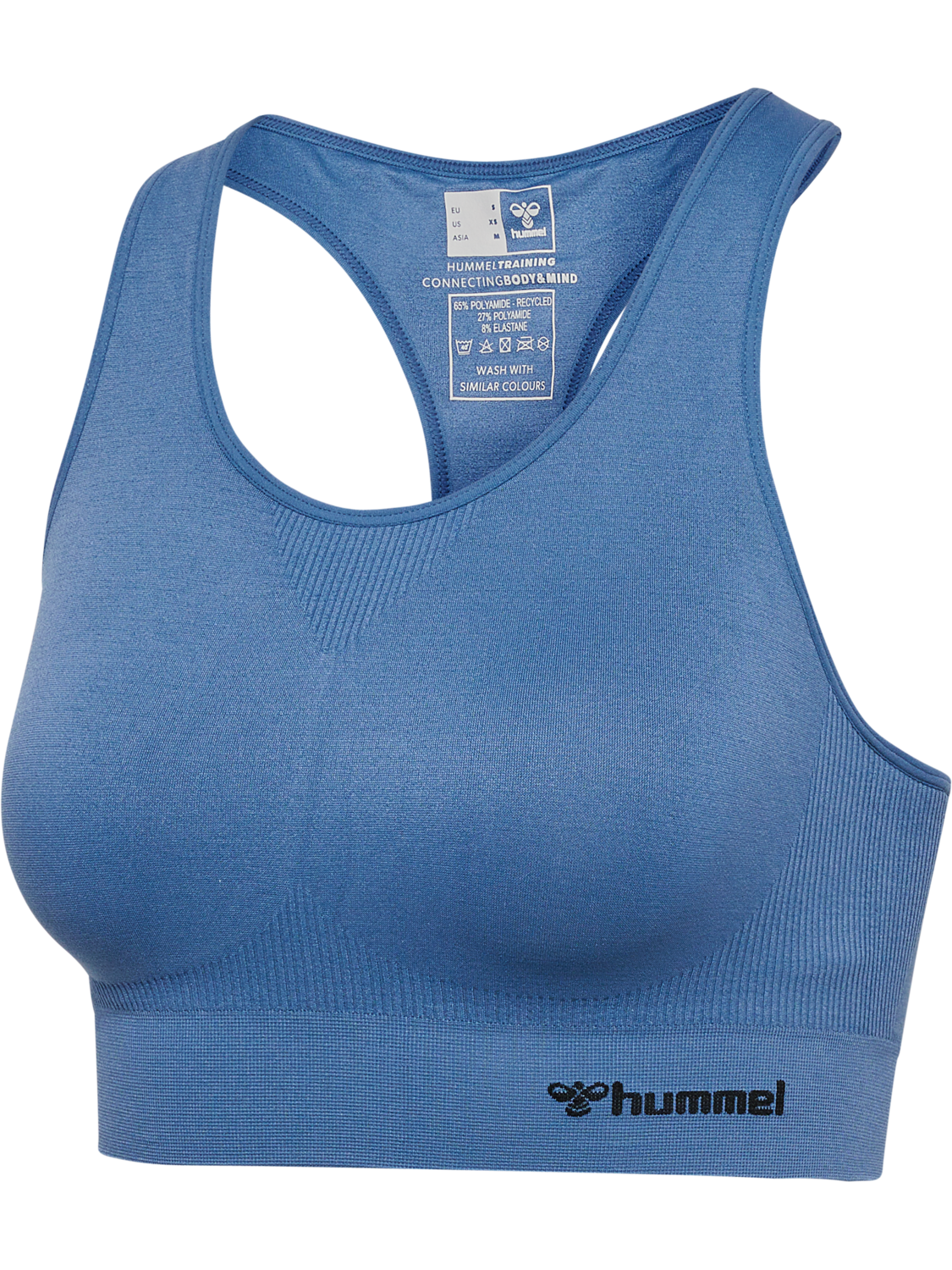 hmlTIF SEAMLESS SPORTS TOP, BLUE HORIZON, packshot