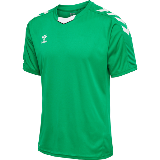 hmlCORE XK POLY JERSEY S/S, JELLY BEAN, packshot