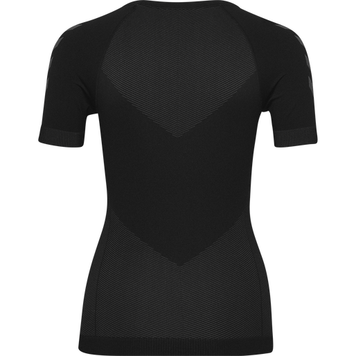 HUMMEL FIRST SEAMLESS JERSEY S/S W, BLACK, packshot
