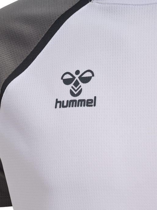 hmlLEAD 2.0 JERSEY S/S, WHITE/STEEL GRAY, packshot
