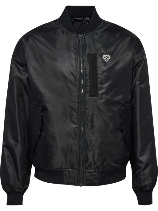 hmlBASEBALL JACKET BEE, BLACK hmlBASEBALL JACKET BEE, BLACK, packshot