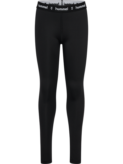 hmlJR PULSE MID WAIST TIGHTS, BLACK, packshot