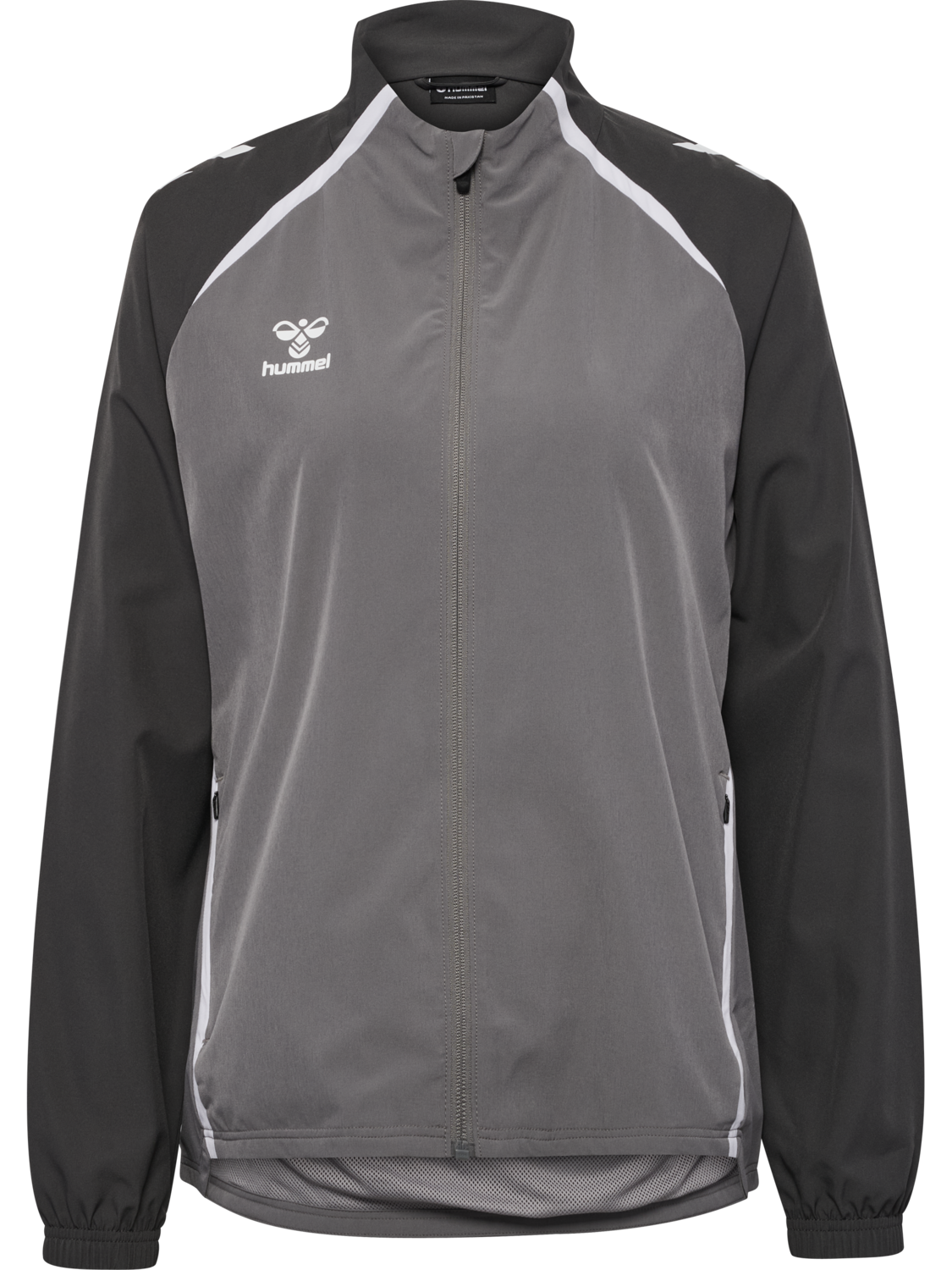 hmlLEAD 2.0  WOVEN JACKET WOMAN, STEEL GRAY/ASPHALT, packshot