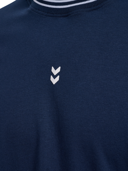 hmlPULSE RETRO T-SHIRT S/S, DRESS BLUES, packshot