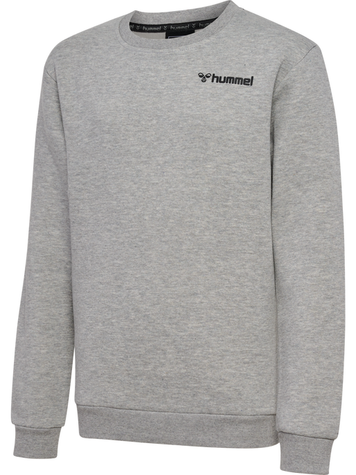 hmlMOVER COTTON SWEATSHIRT KIDS, GREY MELANGE hmlMOVER COTTON SWEATSHIRT KIDS, GREY MELANGE, packshot
