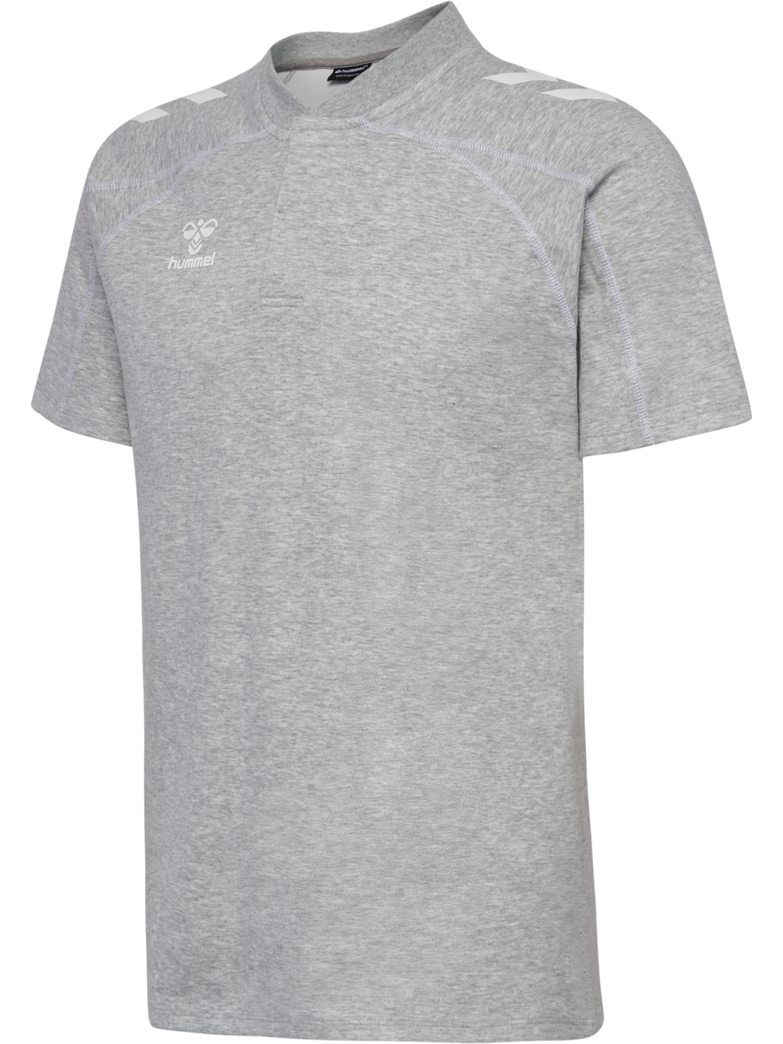 hmlMOVE 2.0 POLO, GREY MELANGE, packshot