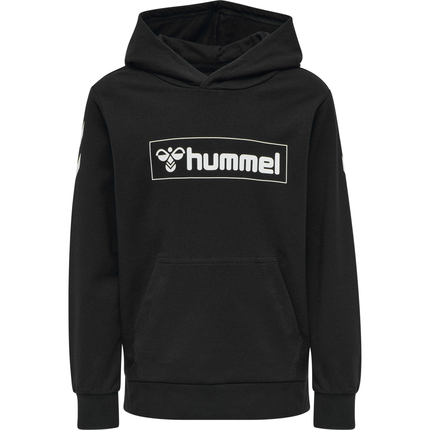 hmlBOX HOODIE, BLACK, packshot