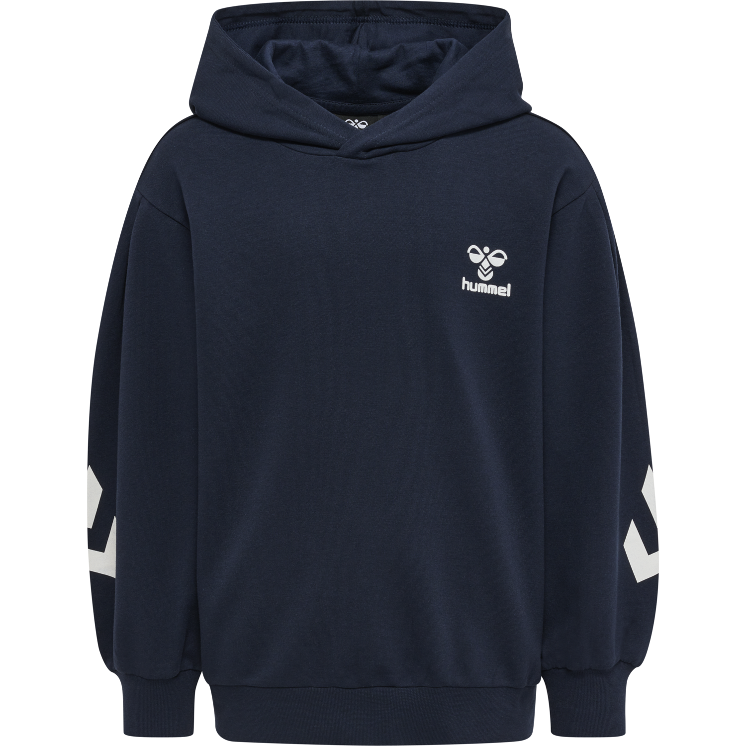 hmlDUE HOODIE, BLACK IRIS, packshot