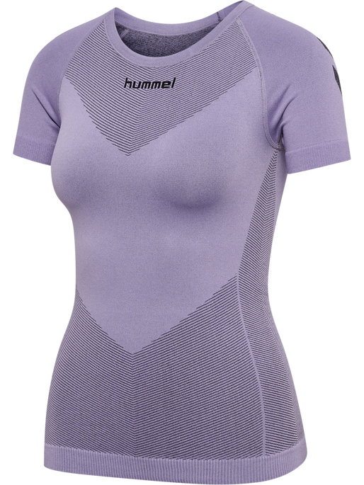 HUMMEL FIRST SEAMLESS JERSEY S/S W, LAVENDER MELANGE, packshot