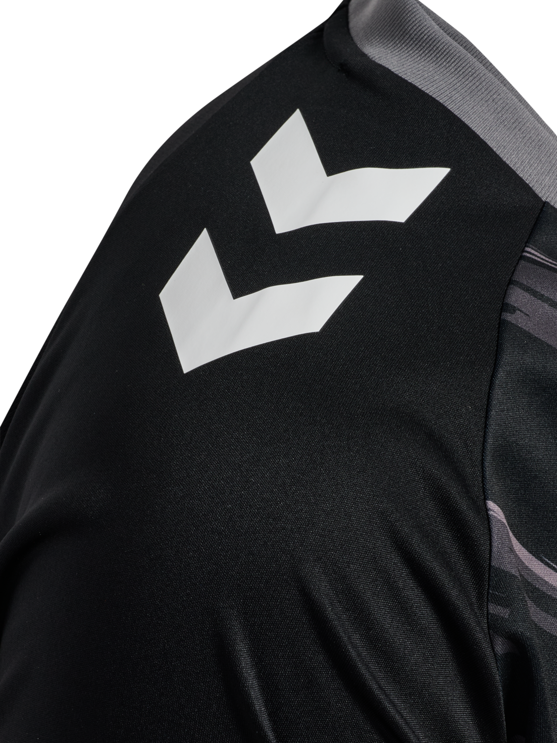 hmlMATCH TRIUMPH JERSEY S/S, BLACK/STEEL GRAY, packshot