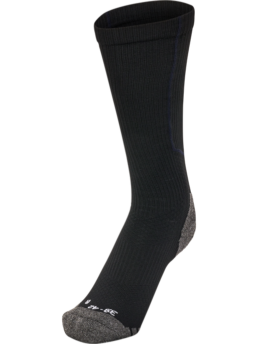 hmlPRO TRAINING SOCKS HIGH, BLACK/BLAZING YELLOW, packshot