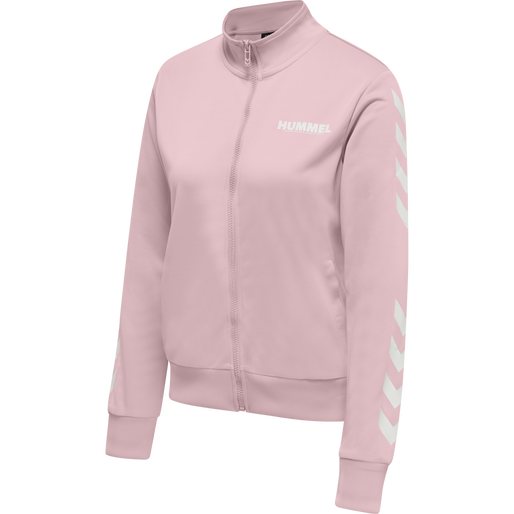 hmlLEGACY POLY WOMAN ZIP JACKET, CHALK PINK hmlLEGACY POLY WOMAN ZIP JACKET, CHALK PINK, packshot