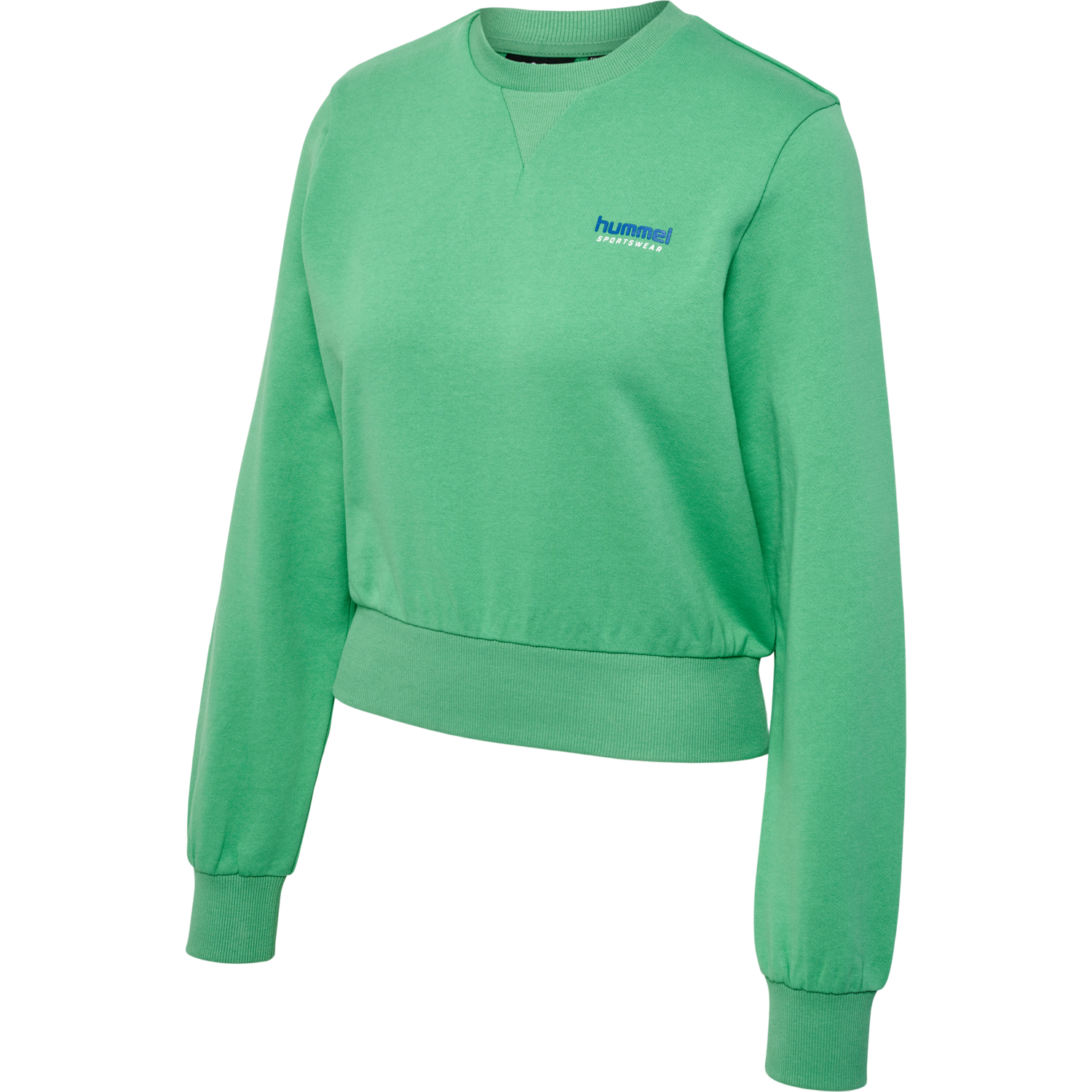 hmlLGC SHAI SHORT SWEATSHIRT, GREEN SPRUCE, packshot