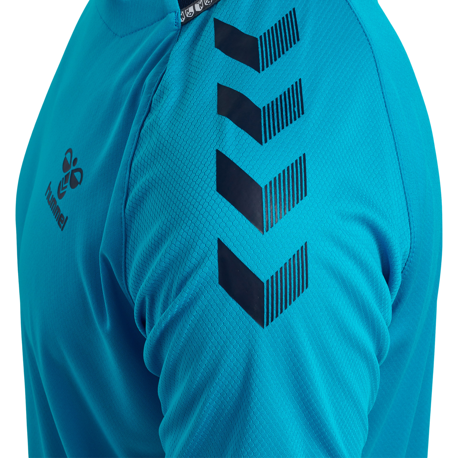 hmlONGRID POLY JERSEY S/S, ATOMIC BLUE/MARINE, packshot