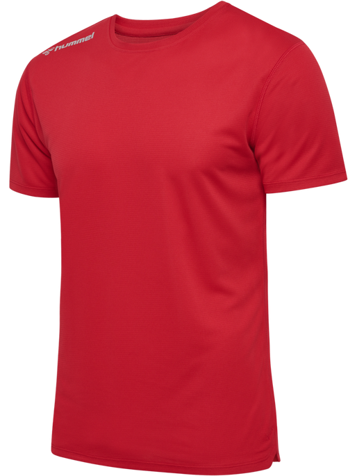 hmlRUN JERSEY S/S, TANGO RED, packshot