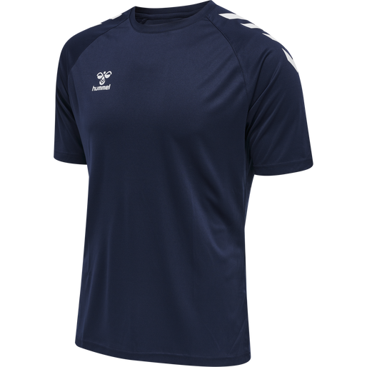 hmlCORE XK CORE POLY T-SHIRT S/S, MARINE hmlCORE XK CORE POLY T-SHIRT S/S, MARINE, packshot