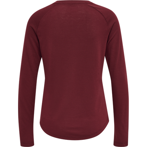 hmlMT VANJA T-SHIRT L/S, CABERNET, packshot