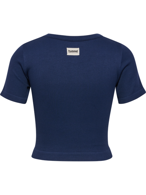 hmlPULSE SEAMLESS RIB W T-SHIRT S/S, DRESS BLUES hmlPULSE SEAMLESS RIB W T-SHIRT S/S, DRESS BLUES, packshot