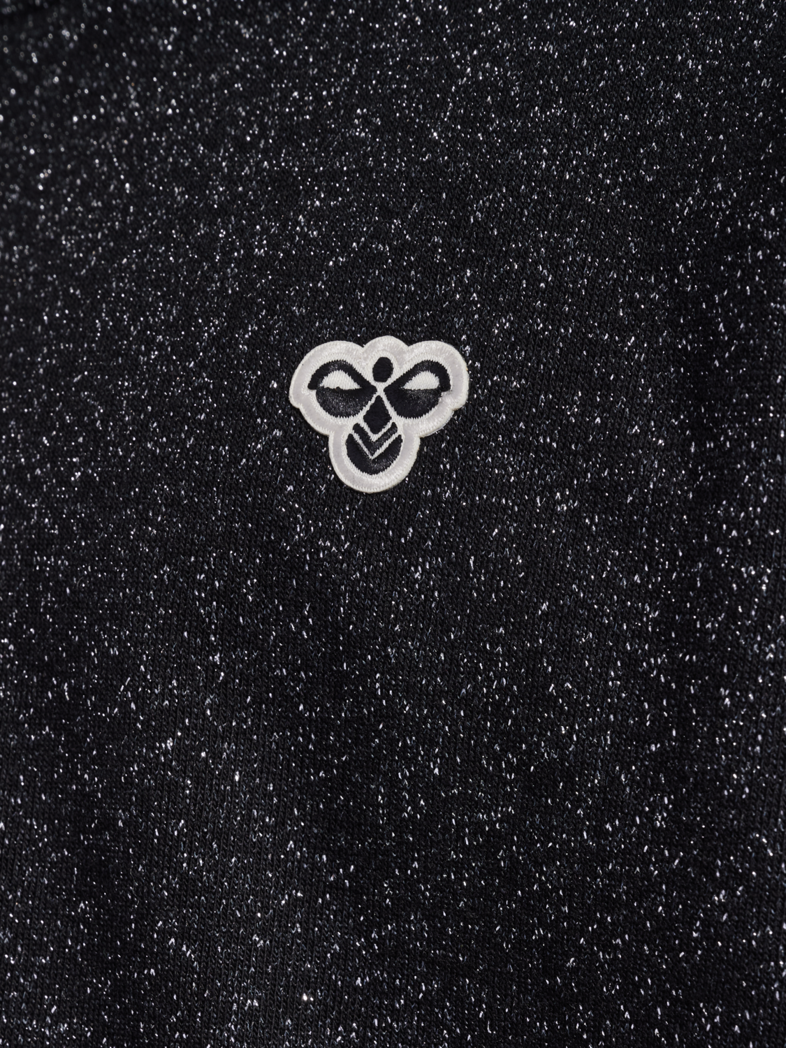 hmlJR LOOSE GLITTER CREWNECK, BLACK, packshot