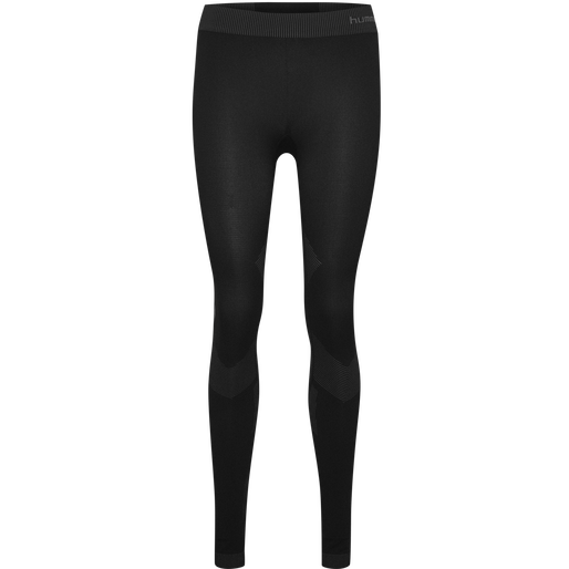 HUMMEL FIRST SEAMLESS TIGHTS WOMAN, BLACK HUMMEL FIRST SEAMLESS TIGHTS WOMAN, BLACK, packshot