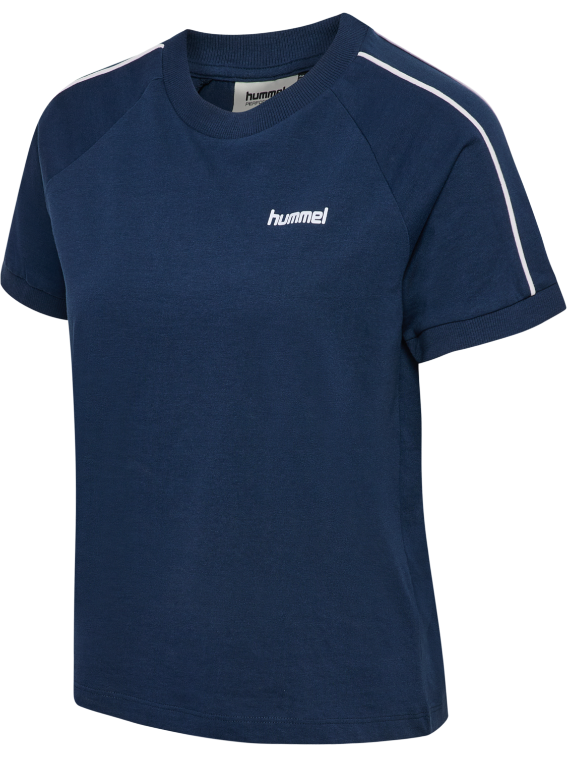 hmlPULSE PIPING W T-SHIRT S/S, DRESS BLUES, packshot