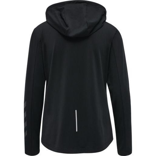 hmlSELBY ZIP HOODIE, BLACK, packshot