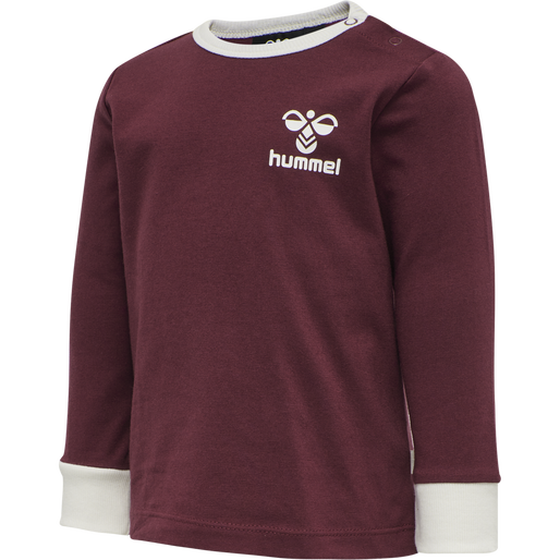 hmlMAUILINO T-SHIRT L/S, CHOCOLATE TRUFFLE, packshot